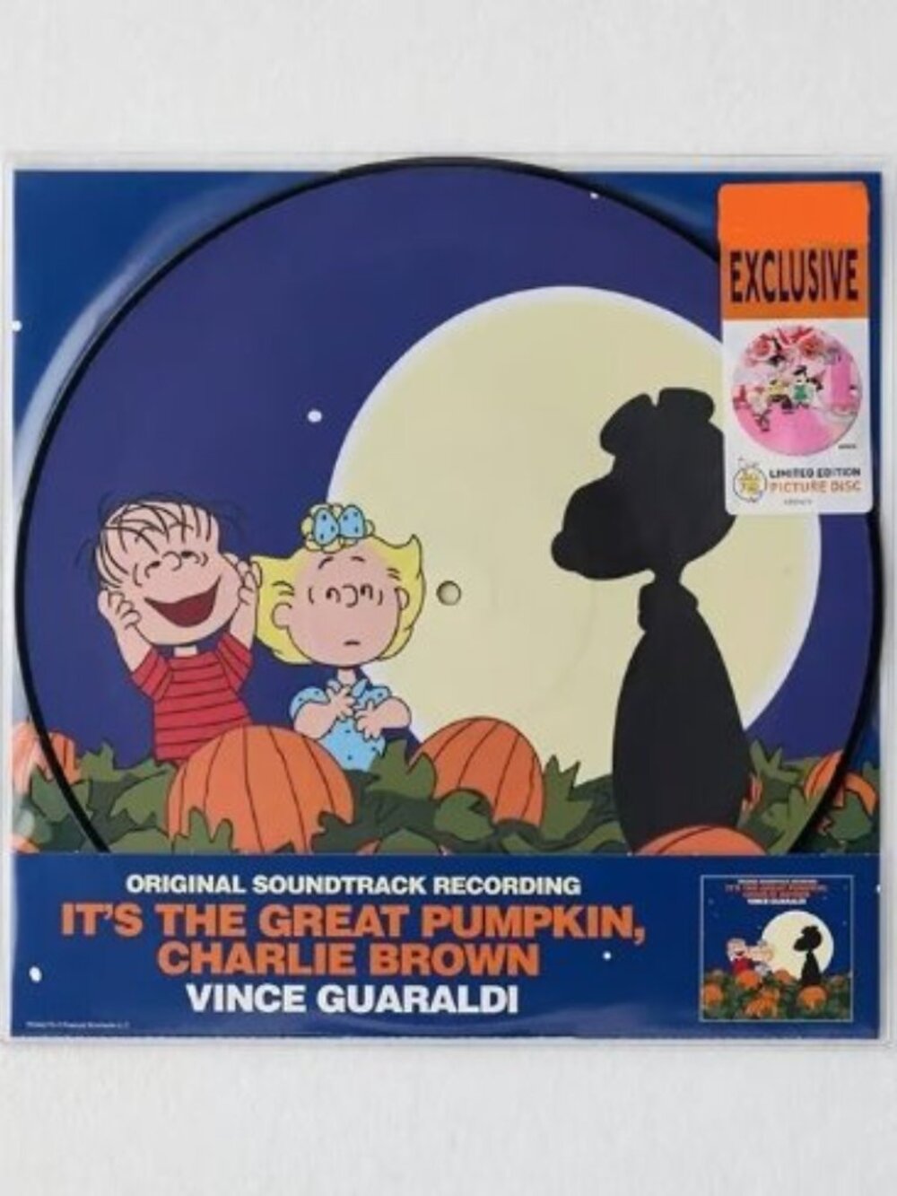 It's The Great Pumpkin Charlie Brown LP ~ Exclusive Picture Disc ~ Brand New!